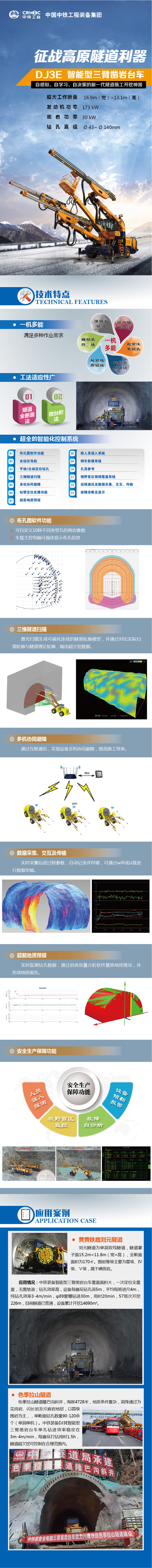 全电脑三臂凿岩台车